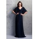 Sheath/Column V-Neck Pleated Long Mother of the Bride Dresses 2040211