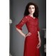 Sheath/Column Lace Chiffon Long Mother of the Bride Dresses 2040217