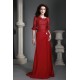 Sheath/Column Lace Chiffon Long Mother of the Bride Dresses 2040217