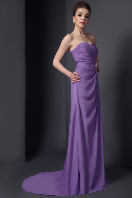 A-Line Sweetheart Long Chiffon Mother of the Bride Dresses with A 3/4 Sleeve Jacket 2040221