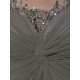 Half Sleeves Beaded Sequins Chiffon Mother of The Bride Dresses 3040004