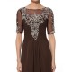 Short Sleeve Chiffon Floor Length Mother of The Bride Dresses 3040006