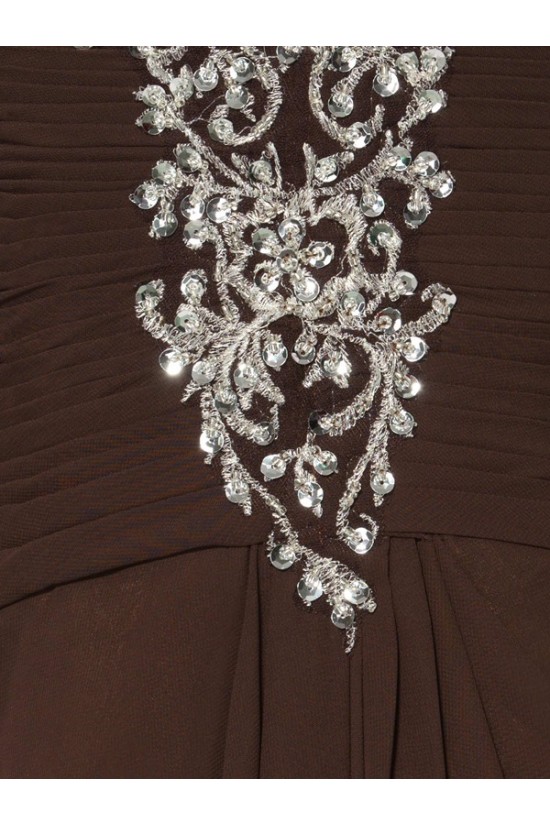 Short Sleeve Chiffon Floor Length Mother of The Bride Dresses 3040006