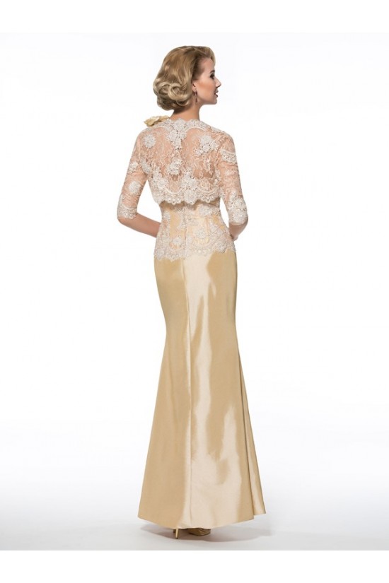 Mermaid Lace Mother of The Bride Dresses with A 3/4 Length Sleeves Jacket 3040010 Mermaid Lace Mother of The Bride Dresses with A 3/4 Length Sleeves Jacket 3040010