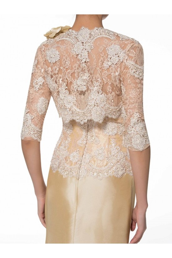 Mermaid Lace Mother of The Bride Dresses with A 3/4 Length Sleeves Jacket 3040010 Mermaid Lace Mother of The Bride Dresses with A 3/4 Length Sleeves Jacket 3040010