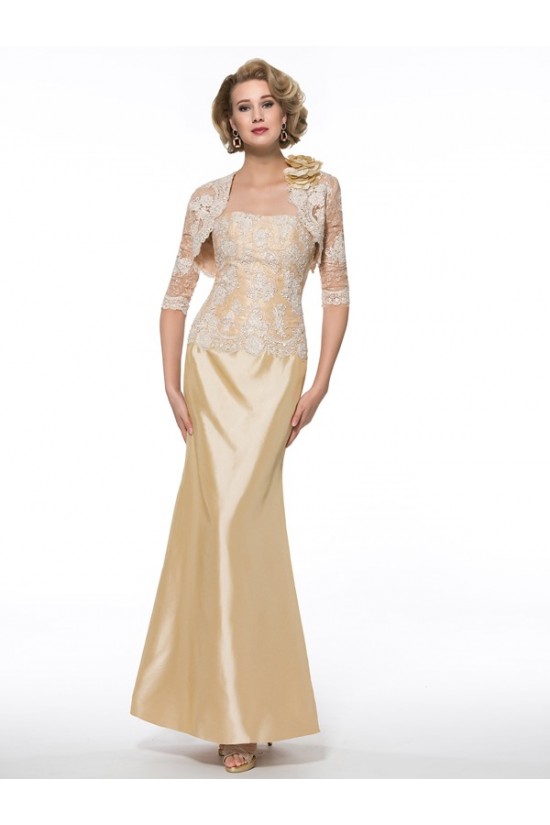 Mermaid Lace Mother of The Bride Dresses with A 3/4 Length Sleeves Jacket 3040010 Mermaid Lace Mother of The Bride Dresses with A 3/4 Length Sleeves Jacket 3040010
