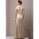 Sheath Gold Sequins Lace V-Neck Long Mother of The Bride Dresses 3040014 Sheath Gold Sequins Lace V-Neck Long Mother of The Bride Dresses 3040014