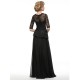 Long Black 3/4 Length Sleeves Lace Chiffon Mother of The Bride Dresses 3040017 Long Black 3/4 Length Sleeves Lace Chiffon Mother of The Bride Dresses 3040017