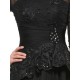 Long Black 3/4 Length Sleeves Lace Chiffon Mother of The Bride Dresses 3040017 Long Black 3/4 Length Sleeves Lace Chiffon Mother of The Bride Dresses 3040017