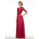 Half Sleeves Lace Chiffon Long Mother of The Bride Dresses 3040019 Half Sleeves Lace Chiffon Long Mother of The Bride Dresses 3040019