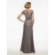 A-Line Short Sleeves Lace Chiffon V-Neck Mother of The Bride Dresses 3040021 A-Line Short Sleeves Lace Chiffon V-Neck Mother of The Bride Dresses 3040021