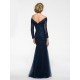 Long Sleeves Mermaid Off-the-Shoulder Lace Mother of The Bride Dresses 3040022 Long Sleeves Mermaid Off-the-Shoulder Lace Mother of The Bride Dresses 3040022