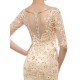 Mermaid Half Sleeves Lace Long Mother of The Bride Dresses 3040025 Mermaid Half Sleeves Lace Long Mother of The Bride Dresses 3040025