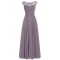 Sleeveless Illusion Neckline Lace Chiffon Long Mother of The Bride Dresses 3040027