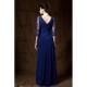 Long Blue 3/4 Length Sleeves Lace Chiffon Long Mother of The Bride Dresses 3040029 Long Blue 3/4 Length Sleeves Lace Chiffon Long Mother of The Bride Dresses 3040029