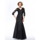 Long Black 3/4 Length Sleeves Lace Long Mother of The Bride Dresses 3040030 Long Black 3/4 Length Sleeves Lace Long Mother of The Bride Dresses 3040030
