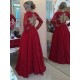 Long Red Long Sleeves Low V-Neck Lace Long Mother of The Bride Dresses 3040031 Long Red Long Sleeves Low V-Neck Lace Long Mother of The Bride Dresses 3040031