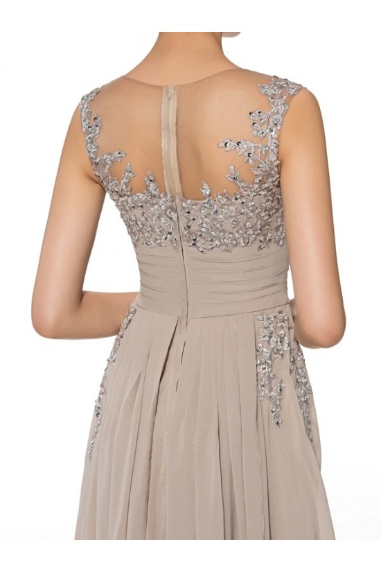 Lace Chiffon Sheer Sleeveless Long Mother of The Bride Dresses 3040032 Lace Chiffon Sheer Sleeveless Long Mother of The Bride Dresses 3040032