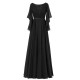 Long Purple Beaded Lace Chiffon Long Mother of The Bride Dresses 3040035