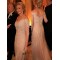 Elegant Lace Tulle Off-the-Shoulder 3/4 Length Sleeves Long Mother of The Bride Dresses 602001