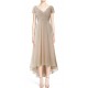 High Low V-Neck Chiffon Beaded Mother of The Bride Dresses 602009 High Low V-Neck Chiffon Beaded Mother of The Bride Dresses 602009