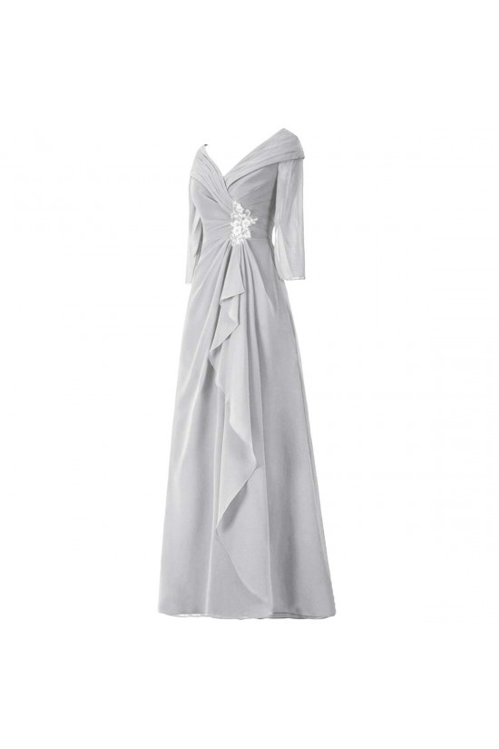 A-Line V-Neck Long Mother of The Bride Dresses 602011 A-Line V-Neck Long Mother of The Bride Dresses 602011