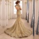 Mermaid Lace Appliques Long Mother of The Bride and Groom Dresses 602028