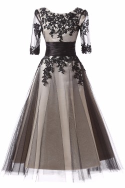 Lace Appliques and Tulle Mother of The Bride and Groom Dresses 602035