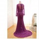 Mermaid Long Sleeves V-Neck Lace Mother of The Bride and Groom Dresses 602037