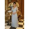 Elegant Lace and Chiffon V-Neck Mother of The Bride and Groom Dresses 602038