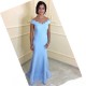 Mermaid Off-the-Shoulder Long Mother of The Bride and Groom Dresses 602039