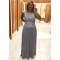 Elegant Sleeveless Beaded Lace Mother of The Bride Dresses 602049
