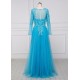 A-Line Long Sleeves Beaded Lace Appliques Mother of The Bride Dresses 602066 A-Line Long Sleeves Beaded Lace Appliques Mother of The Bride Dresses 602066