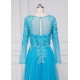 A-Line Long Sleeves Beaded Lace Appliques Mother of The Bride Dresses 602066 A-Line Long Sleeves Beaded Lace Appliques Mother of The Bride Dresses 602066