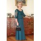 A-Line Beaded Lace Appliques Chiffon Long Mother of The Bride Dresses 602071