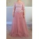 Long Lace Appliques Tulle Mother of The Bride Dresses 602092