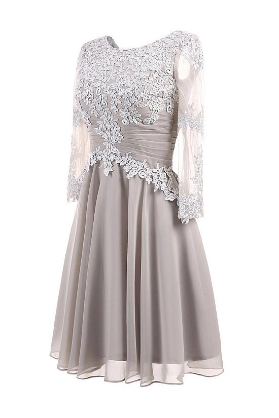 A-Line Lace Appliques Chiffon Mother of The Bride Dresses 602093 A-Line Lace Appliques Chiffon Mother of The Bride Dresses 602093