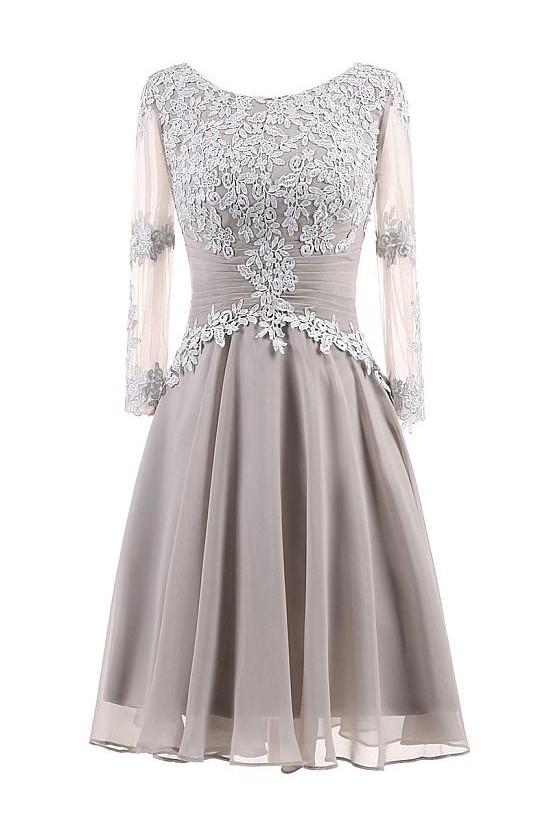 A-Line Lace Appliques Chiffon Mother of The Bride Dresses 602093 A-Line Lace Appliques Chiffon Mother of The Bride Dresses 602093