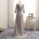 Elegant Chiffon Beaded V-Neck Long Mother of The Bride Dresses 602100 Elegant Chiffon Beaded V-Neck Long Mother of The Bride Dresses 602100