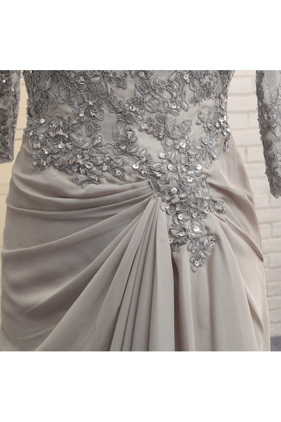 Elegant Chiffon Beaded V-Neck Long Mother of The Bride Dresses 602100 Elegant Chiffon Beaded V-Neck Long Mother of The Bride Dresses 602100
