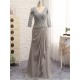 Elegant Chiffon Beaded V-Neck Long Mother of The Bride Dresses 602100 Elegant Chiffon Beaded V-Neck Long Mother of The Bride Dresses 602100