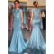 Elegant Mermaid Long Mother of The Bride Dresses with Lace Appliques 602120