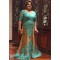 Long Lace and Tulle V-Neck Mother of The Bride Dresses 602139