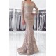 Mermaid V-Neck Lace Long Mother of The Bride Dresses 602141