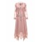 Long Sleeves Lace Chiffon Short Mother of The Bride Dresses 602146