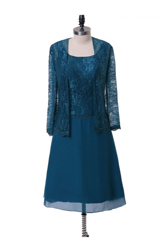 Short Long Sleeves Lace Chiffon Mother of The Bride Dresses 602147 Short Long Sleeves Lace Chiffon Mother of The Bride Dresses 602147