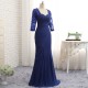 Mermaid 3/4 Length Sleeves Lace Mother of The Bride Dresses 602148 Mermaid 3/4 Length Sleeves Lace Mother of The Bride Dresses 602148