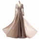 A-Line V-Neck Long Sleeves Lace Chiffon Mother of The Bride Dresses 602149 A-Line V-Neck Long Sleeves Lace Chiffon Mother of The Bride Dresses 602149