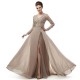 A-Line V-Neck Long Sleeves Lace Chiffon Mother of The Bride Dresses 602149 A-Line V-Neck Long Sleeves Lace Chiffon Mother of The Bride Dresses 602149