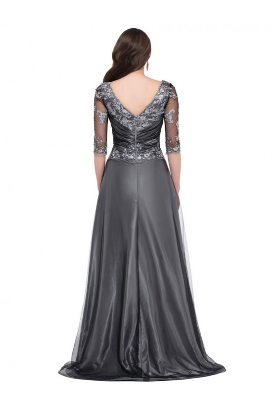 A-Line 3/4 Length Sleeves Long Mother of The Bride Dresses 602154 A-Line 3/4 Length Sleeves Long Mother of The Bride Dresses 602154